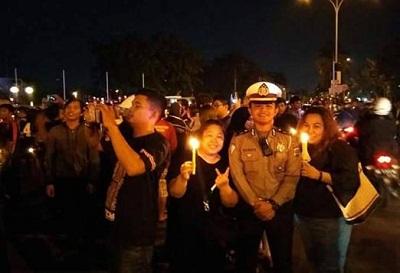 Polisi Biarkan Massa Pendukung Ahok Blokir Jalan di Pekanbaru